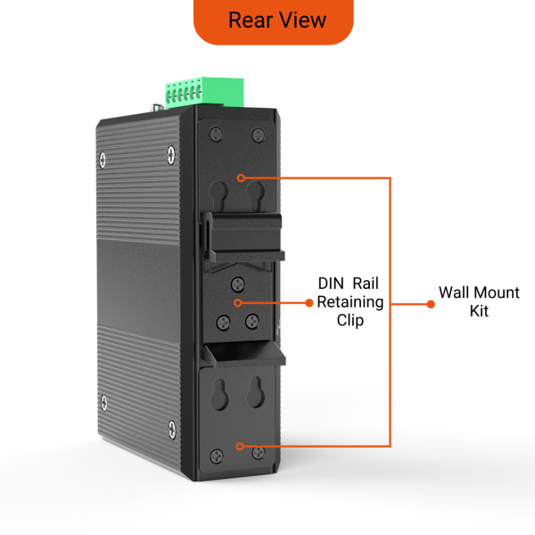 Fiberroad FR-7N3104 – Switch Industrial 4 Port Unmanaged Non POE - Image 2