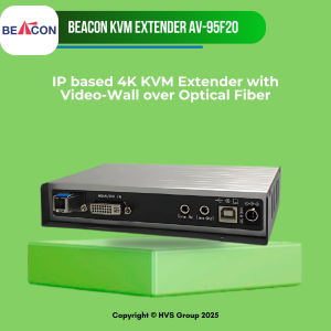 BEACON AV-95F20 IP based 4K KVM Extender with Video-Wall over Optical Fiber
