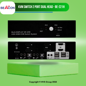 BEACON BE-221H 2-port Dual-head HDMI KVM Switch