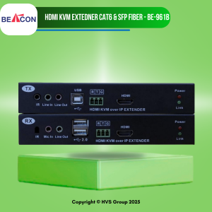 BEACON BE-961b IP based HDMI with USB and Audio KVM Extender over CAT6 UTP and SFP Fiber