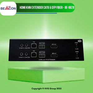 BEACON BE-962b IP based Dual Head HD KVM Extender over UTP and SFP Fiber